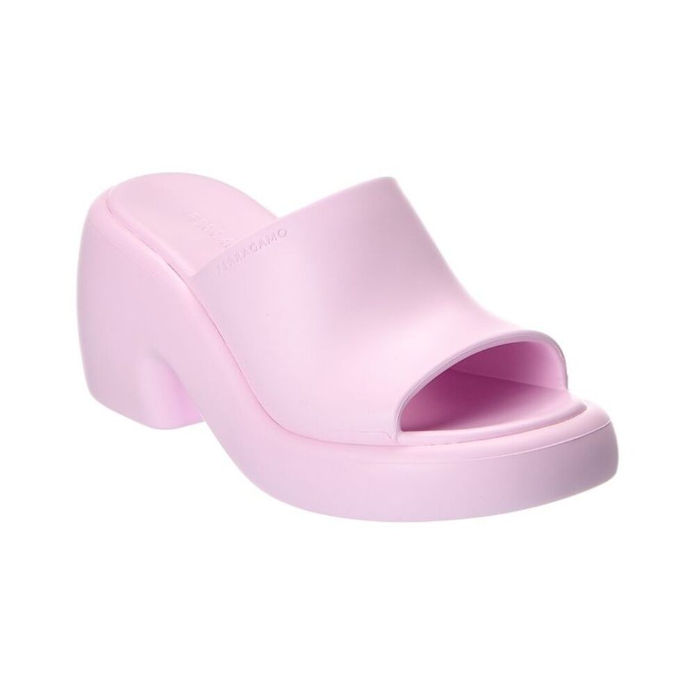 Ferragamo Deva Rubber Platform Mule